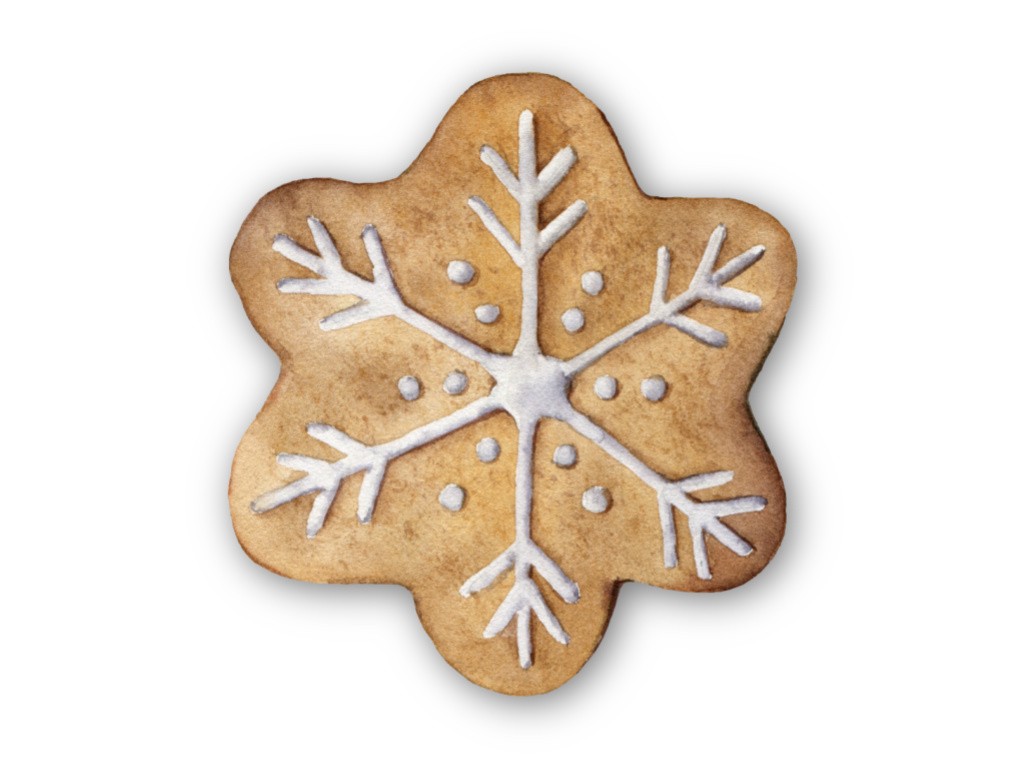 1024 X 768 Snowflake Cookie